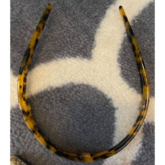 J. Crew Factory Headbands, Pink Knotted NWOT, Rafia Knotted NWT, Tortoise EUC - Picture 4 of 12